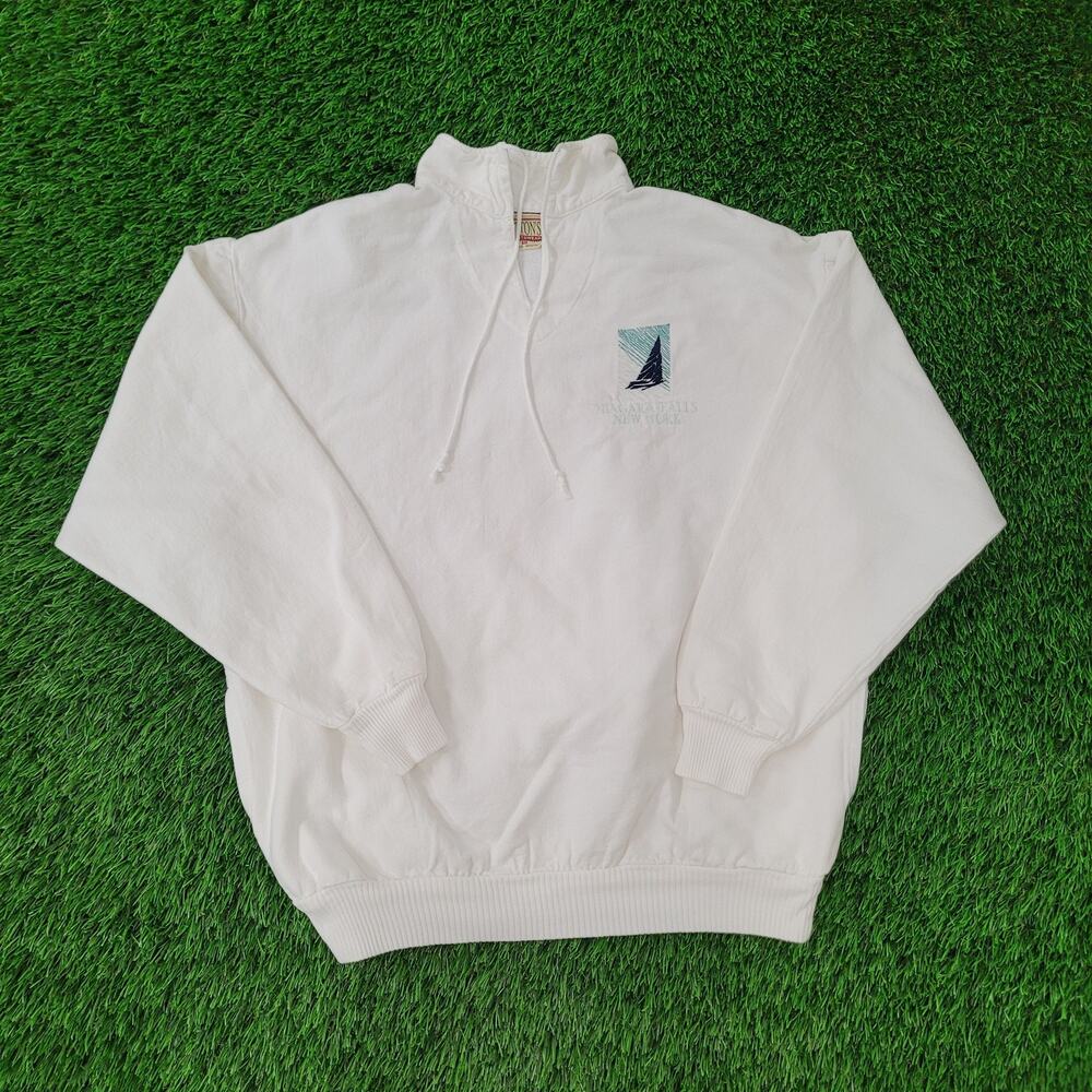Vintage Niagara-Falls Collared Sweatshirt Medium 23x26 Baggy New-York